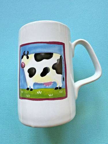 Cow themed mug farmyard - mug,