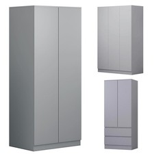 Wardrobe Matt Grey 2/3 Door