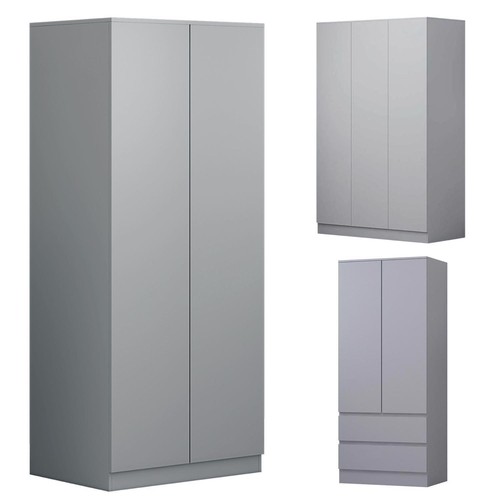 Wardrobe matt grey door - 2/3,