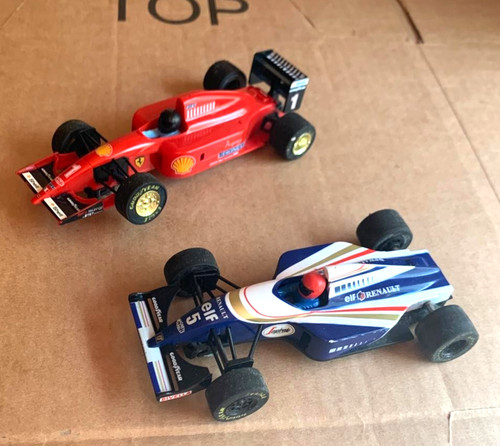 Renault and fiat scalextric - and, f1