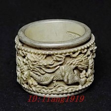 Old China Tibet Silver Carving