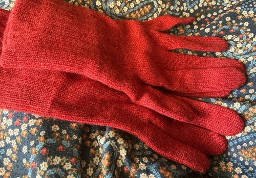 Brora cashmere red - cashmere, gloves