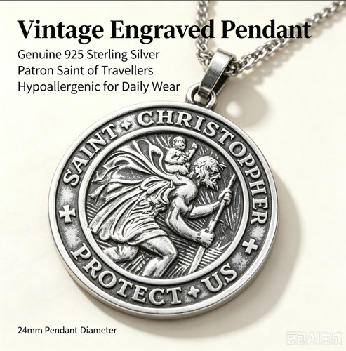 925 sterling silver - silver, retro