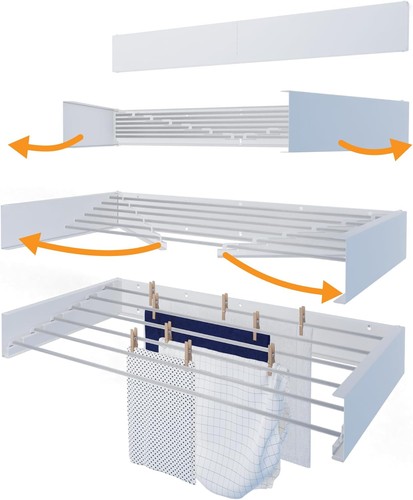 Wall mounted clothes airer - wall,