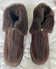 Hotter Slipper/Boots ‘Serene’ Size 5 Suede and Sheepskin 