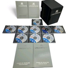 Linguaphone French Language Course 9 CDs + Books 1993 Set in Case