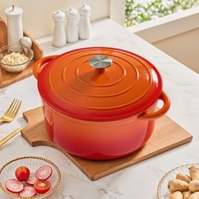 Enameled Casserole Pot Cast