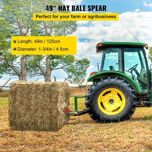 Hay spear bale 3000 - hay, 49"