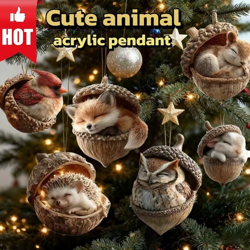 Forest animal acorn - 2d,