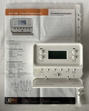 Working EPH Wired Central Heating & Hot Water Programmer Twin Channel A27-HW