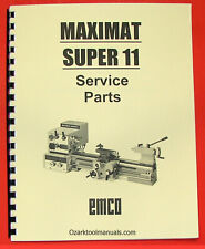 EMCO Maximat Super 11 Metal Lathe Parts Manual 0297