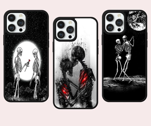 Skeleton gothic red rose - gothic,