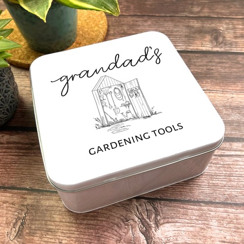 Square garden shed black line - square,
