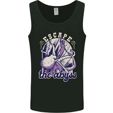 Escape the Abyss Scuba Diving Mens Vest Tank Top