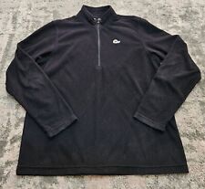 Mens Lowe Alpine fleece Quarter Zip Top Black Size L