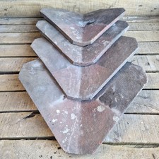 2no Reclaimed Brown Sandface Clay Valley Hip Roof Tiles | 150⁰ | 13.5"x 11.75" 