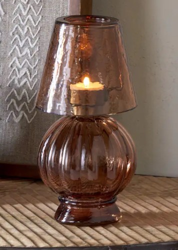 Nkuku adesola glass tealight - adesola,