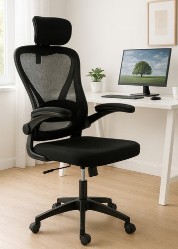 Home office black chair - office,