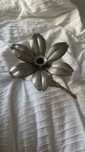 Vintage silver plate flower - vintage,