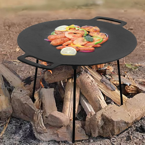 Cast iron portable griddle - iron,