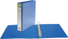 Q Connect A4 Ring Binder 40Mm Black 4D Ring Presentation Folder Office Document