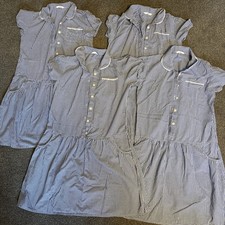 Marks & Spencer Mid Blue Gingham School Summer Dresses x4 Plus Fit 13-14 Years