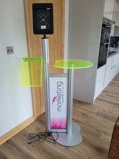 Exhibition Display Stand with Tablet and Brochure Holder