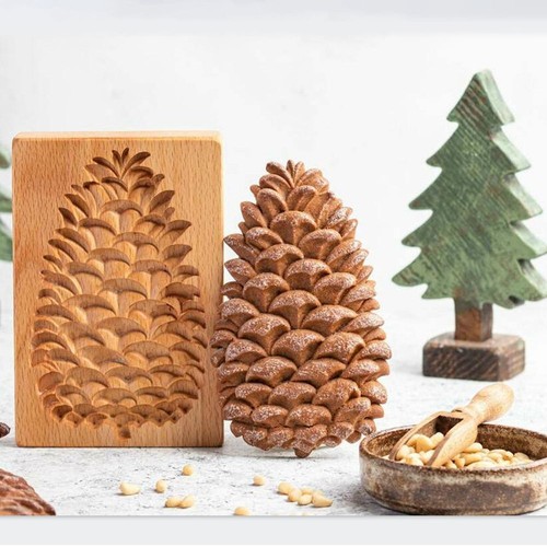 Wooden cookie mold xmas - cookie, 3d