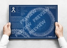 Stargate Ring Blueprint - A3 Print