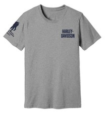 Harley-Davidson® Men's Wounded Warrior Project Independence Tee Gray LARGE