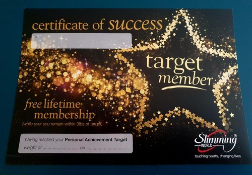 Slimming world target award - world,