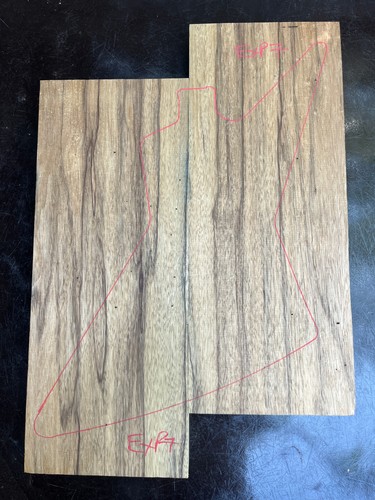 Black limba korina 2 piece - korina, 2-piece