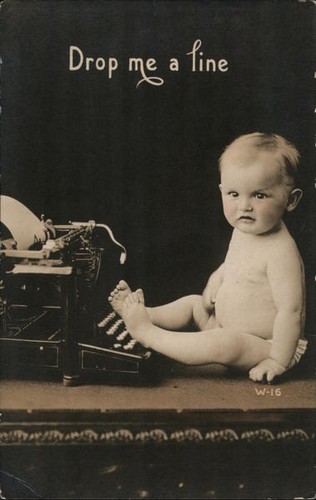 Drop line baby - me, with