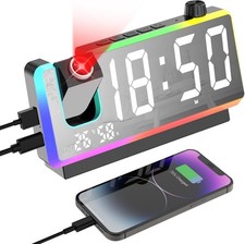 Projection Alarm Clock Bedside