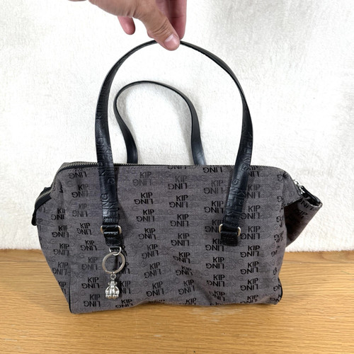 Kipling grey black - black, monogram
