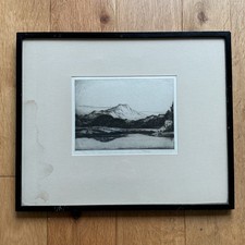 Old Vintage Scottish Etching