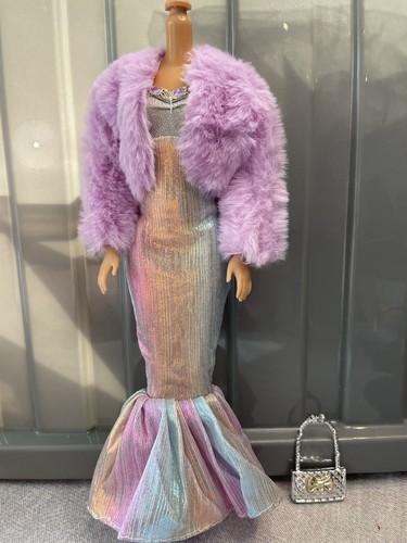 Iridescent mermaid dress - iridescent,