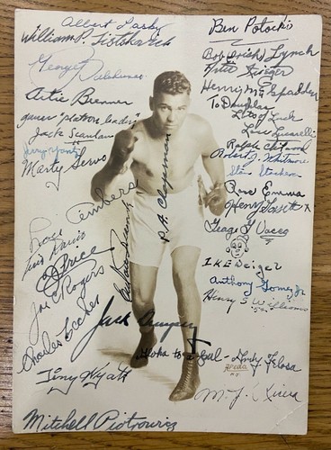 Jack dempsey original signed - jack,
