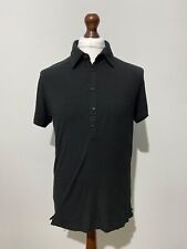 PAL ZILERI LAB Mens Polo Shirt Size 52 Black Short Sleeve Top Smart RRP £190