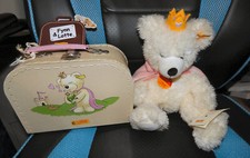 LOVELY STEIFF LOTTE PRINCESS BEAR WITH  SUITCASE & ALL TAGS & SUITCASE. (672811)