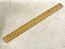 ANTIQUE HER MAJESTY'S STATIONERY OFFICE WOODEN SCHOOL RULER MEASURING RULE
