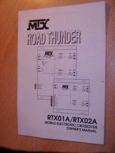 Mtx owner manual - mtx,