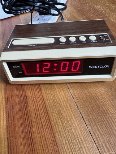 Vintage westclox alarm clock - vintage,