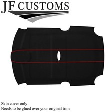 RED STITCH SUEDE ROOF LINING