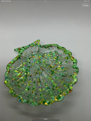 Shell soap dish trinket - soap, tray