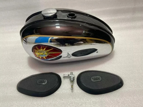 Bsa c15 chromed and black - c15,