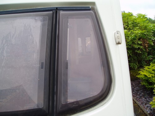 Caravan front nearside window - caravan,