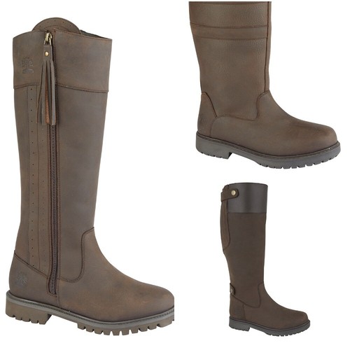 Waterproof matt leather boots - matt,