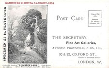 POSTCARD    ADVERTISING    PICTURE  CATALOGUE
