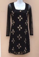 Pause Cafe Dress Size 36 Black